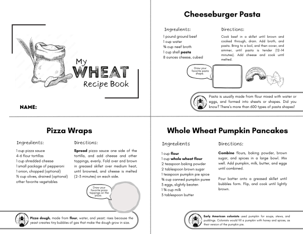 My Wheat Recipe Book for Kids